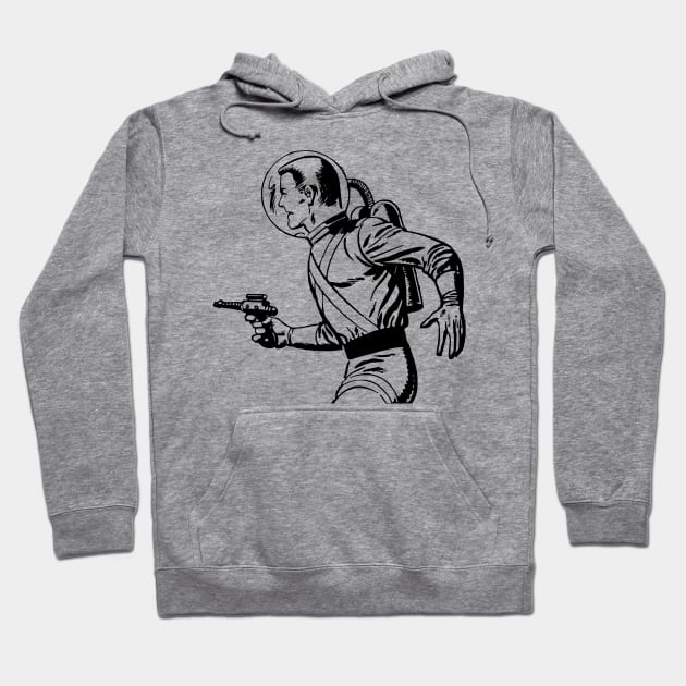 Spaceman Hoodie by Vintage Sketches